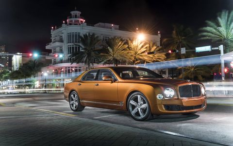 The 2015 Bentley Mulsanne Speed is everything you love about the Bentley Mulsanne, but more of it: More power, more torque (811 lb-ft!) and more luxury courtesy of the standard Mulliner Driving Specification trim.