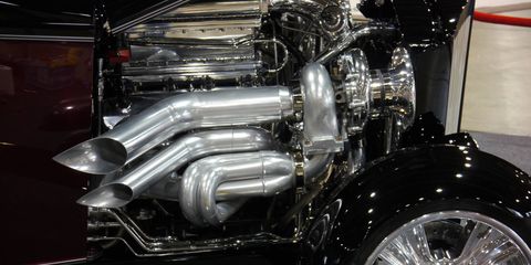 Detail of the turbos on the Psycho 32
