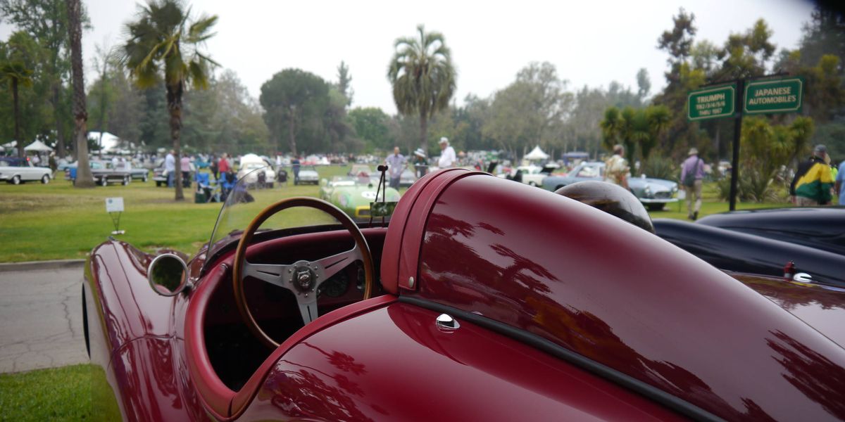 This Jaguar XK120 was one of almost 300 cars that made the fifth annual San Marino Motor Classic fun.