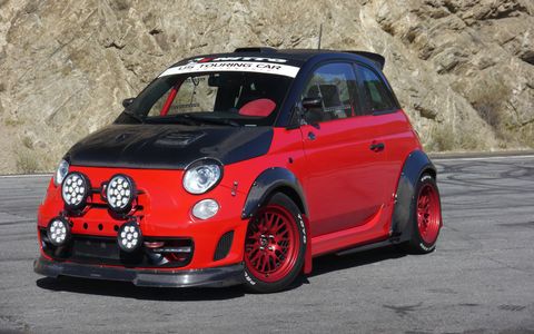 Road Race Motorsports starts with the little Fiat Abarth and tunes it into a real racer, with a claimed 250 hp and grip galore. It's fun, if somewhat claustrophobic.