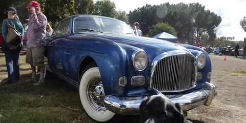 The Best of France and Italy car show has to be one of the coolest events of the year. Here's a Chrysler Ghia concept the owner of which has been good enough to show before. Dodger the dog approves!