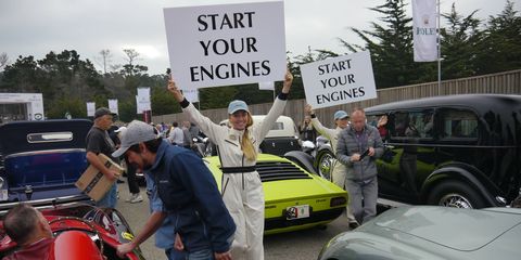 Greetings from The Tour d'Elegance, the rolling car show that sets the stage for Sunday's big Pebble Beach Concours. This year 180 cars were listed on The Tour's program, and there's no way were we going to capture them all, or even name them. Pick your favorites and add them to the list below.