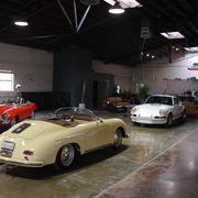 The Motoring Club just opened smack dab in the middle of Marina del Rey, Calif., just a few blocks from the historic Thunder Alley and only a short drive from where Shelby used to build Cobras. Now would be an excellent time to join, it's only $65 a month to hang out and $450 a month to store a car. The membership is young, friendly and car-enthusiastic.Here's the club house half of the building.
