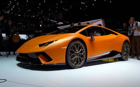 The Lamborghini Huracán Performante will hit 62 mph from a standstill in 2.9 seconds.