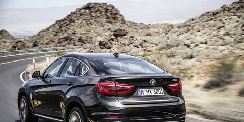 The 2018 BMW X6 comes with either a 300-hp I6 or a 445-hp V8.
