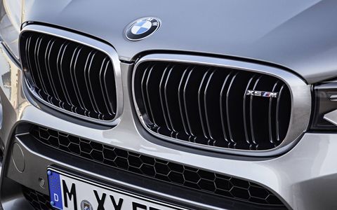 The 2017 BMW X5M ups the ante over the base X5 with a 567-hp 4.4-liter twin-turbocharged V8.