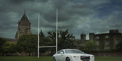 The Rolls-Royce ‘Wraith – History of Rugby’ is a unique creation from the company’s Bespoke Design Studio in Goodwood, England.