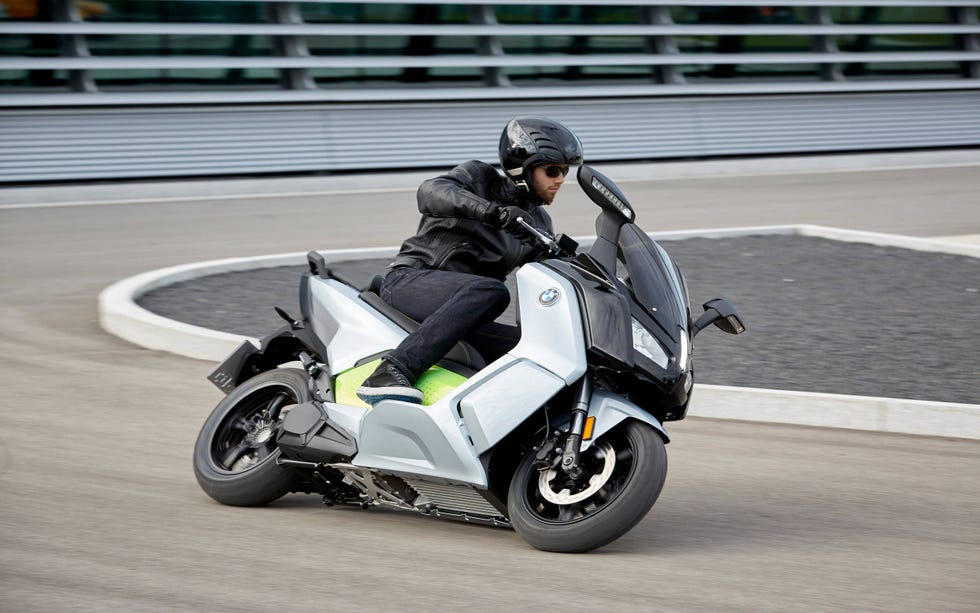The BMW C evolution electric scooter is a whole different way of looking at transportation. With a 94-Ah battery it offers 48 hp and 53 lb ft of torque. Range is listed at 99 miles, a lot more than we got. Starting price is $13,750.