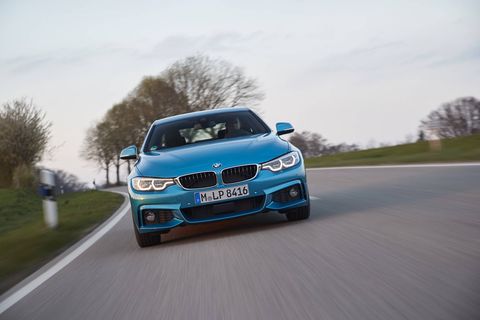 The 2018 BMW 430i and 440i (pictured) are both available with the M Sport Package, which includes 18-inch wheels, sport seats, aluminum dark carbon trim, M steering wheel, aerodynamic kit, shadowline exterior trim and an anthracite headliner.
