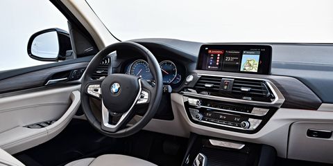 The 2018 BMW X3 M40i is available with a pre-crash accident detection system, standard sport seats, three-zone automatic climate control and reclining rear seats.
