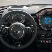 The 2020 Mini Clubman comes with a new steering wheel with more control functions on the spokes and a larger color screen. Bluetooth connectivity is now standard, and a wireless phone charging pad is optional.
