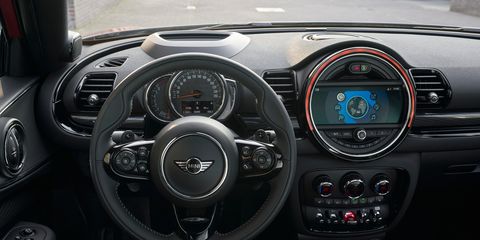 The 2020 Mini Clubman comes with a new steering wheel with more control functions on the spokes and a larger color screen. Bluetooth connectivity is now standard, and a wireless phone charging pad is optional.