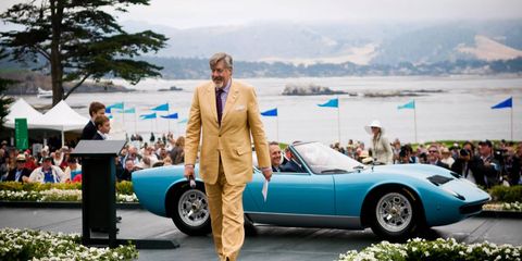 In addition to entering cars from his collection from time to time, Herrmann served as the master of ceremonies for the Pebble Beach Concours d'Elegance from 1999 to 2014.