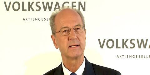 VW AG Supervisory Board chairman Hans Dieter Poetsch issued an update on the internal investigation.