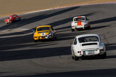 911s of all sorts powered around the track