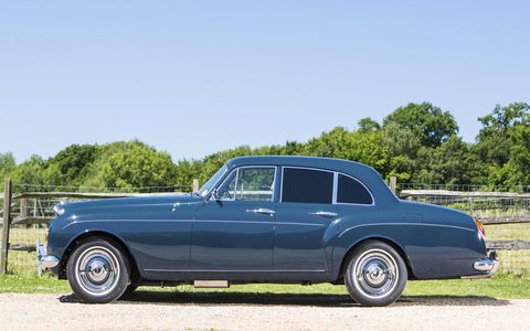 If this car could talk: A 1965 Bentley S3 Continental Flying Spur once owned by the Rolling Stones' Keith Richards will be auctioned at the Bonhams Goodwood Revival sale this September.