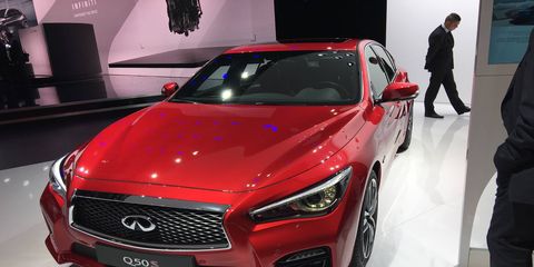Infiniti updated both the QX Sport Inspiration Concept and the Q50 sedan at the Paris auto show.