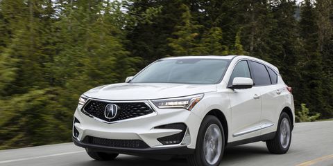 ACURA RDX -- The Acura RDX has always been a safe bet in compact entry-luxury crossovers, but Acura doesn’t like being just a safe bet. For 2019, Acura dropped the 3.5-liter V6 engine and swapped in a turbo four. It's a good turbo four, with just seven fewer horses and more torque, also used, in other tunes, in the Civic Type R and the Accord. The new RDX is also just over an inch longer overall but more than two and a half inches longer in wheelbase, with new styling to boot.