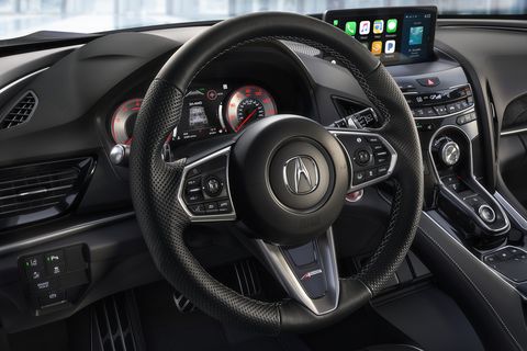The Acura RDX uses a touchpad to control the media system.