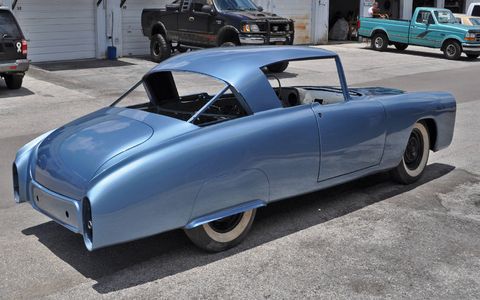 With just weeks to go before the Pebble Beach Concours d'Elegance, the Leo Lyons Mercury custom finally gets a coat of paint. Here's a look at the progress so far.