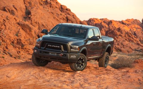 The Power Wagon comes standard with a 410-hp, 6.4-liter Hemi V8, front and rear lockers and a disconnecting sway bar.