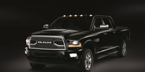 Available in the third quarter of 2017, Ram Limited Tungsten trim will be offered on the Ram 1500, Ram 2500 and Ram 3500 single- and dual-rear-wheel; Crew Cab and Mega Cab (Heavy Duty); four-wheel drive and two-wheel drive; and short- and long-wheelbase models.
