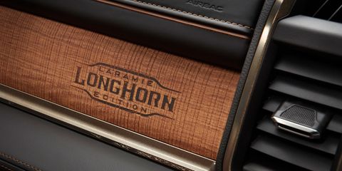 The 2019 Ram 2500 HD Longhorn comes with special trim including branded wood.