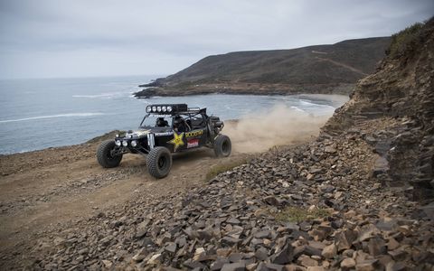 Pre running the Baja 500 course in a 450 hp buggy