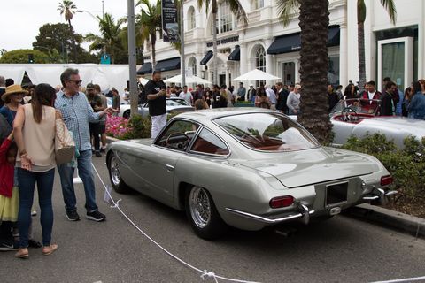 The Rodeo Drive Concours had a little bit of everything, half of it painted silver.