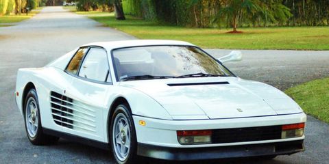 This 1986 Testarossa is one of two real cars used in the filming of "Miami Vice."