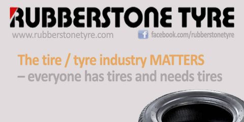Even the orange font used in Rubberstone promo materials is copied directly from Bridgestone literature.