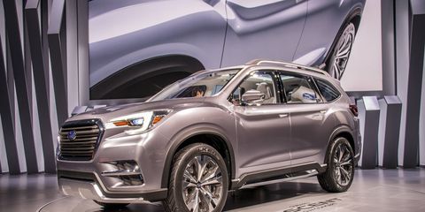 Subaru brought the big Ascent concept to the New York auto show in 2017, previewing an SUV larger than those Subaru is used to making.