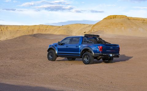 Shelby American installs a new two stage shock system, bigger wheels and tires, upgraded interior and exterior elements.