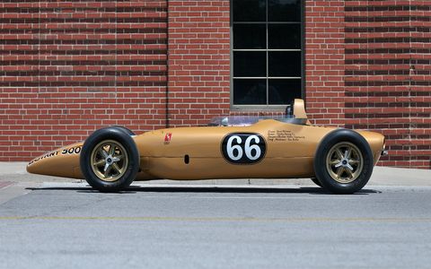 Carroll Shelby entered two turbine cars in the 1968 Indy 500, powered by General Electric turbines. Bruce McLaren drove them during practice, but they never saw competition.