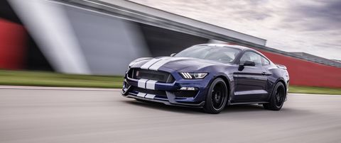 The 2019 Ford Mustang Shelby GT350 comes with the same 5.2-liter flat-plane-crank V8 making 526 hp as the current version, but with new MagneRide, traction control, electronic power steering and ABS tuning.