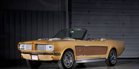 Customizer George Barris modified two 1966 Mustangs for the celebrity couple.