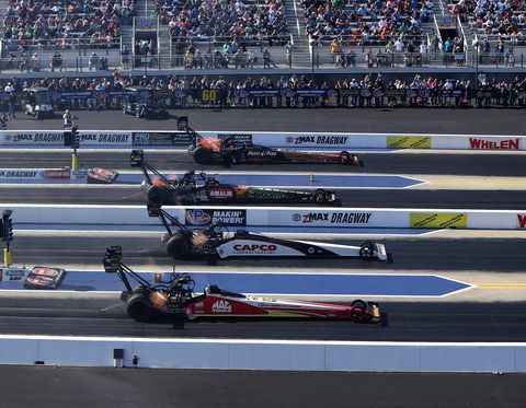 Sights from the NHRA Four-Wide Nationals at zMax Dragway, Sunday April 29, 2018.