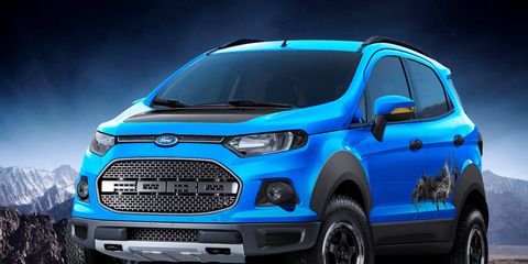 The EcoSport Storm is based on the production version of the small Ford crossover, available in many other world markets.