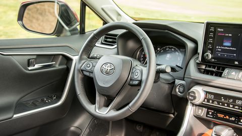 The RAV4 is all new inside and out for 2019, adopting a more rugged interior design in Adventure guise.