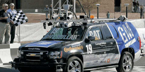 This Chevrolet Tahoe won the 2007 DARPA race and kicked off the autonomous driving race.