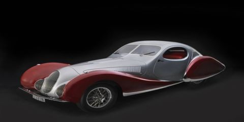 The North Carolina Museum of Art will celebrate Art Deco cars and motorcycles in an impressive and intriguing exhibit that will run from October 1 to January 15 in Raleigh NC. Here is a 1938 Talbot-Lago T-150C-SS Teardrop from the Collection of J. W. Marriott, Jr.
