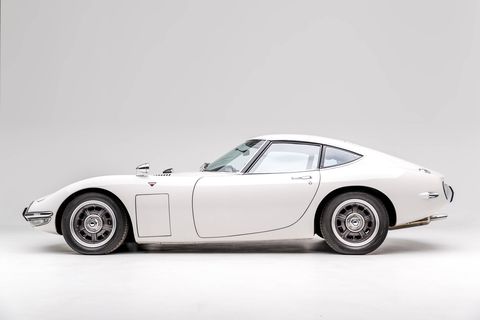 The Toyota 2000GT is one of the Japanese cars that will be on display at two new exhibits opening May 26 at the Petersen Automotive Museum in Los Angeles.
