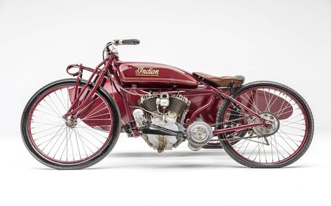 The rivalry continued into the Roaring '20s. This is a 1920 Indian Daytona Racer.