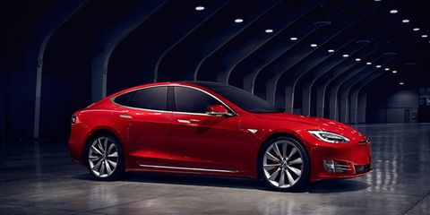 The Tesla Model S received a freshened exterior for 2017.