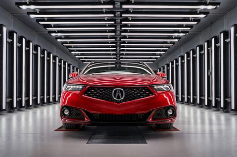 The 2020 Acura TLX PMC Edition. PMC stands for Performance Manufacturing Center