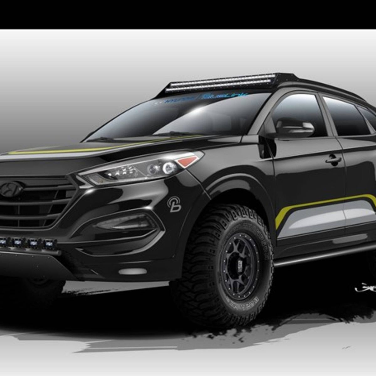 2016 Hyundai Tucson off-roader crawling to SEMA
