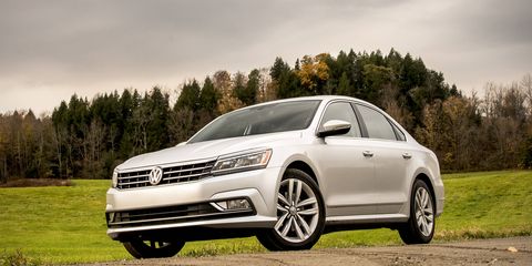 The Passat has received updated front and rear fascias with this midcycle refresh.