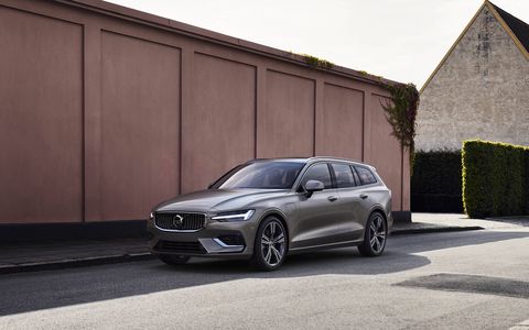 The 2019 Volvo V60 wagon will get a range of powertrains and be offered in front- or all-wheel drive.