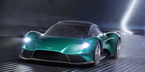 The Vanquish Vision concept previews a midengined supercar that Aston Martin will put into production in 2022.