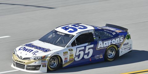 Brian Vickers hopes to play the role of spoiler from the pole at Talladega.